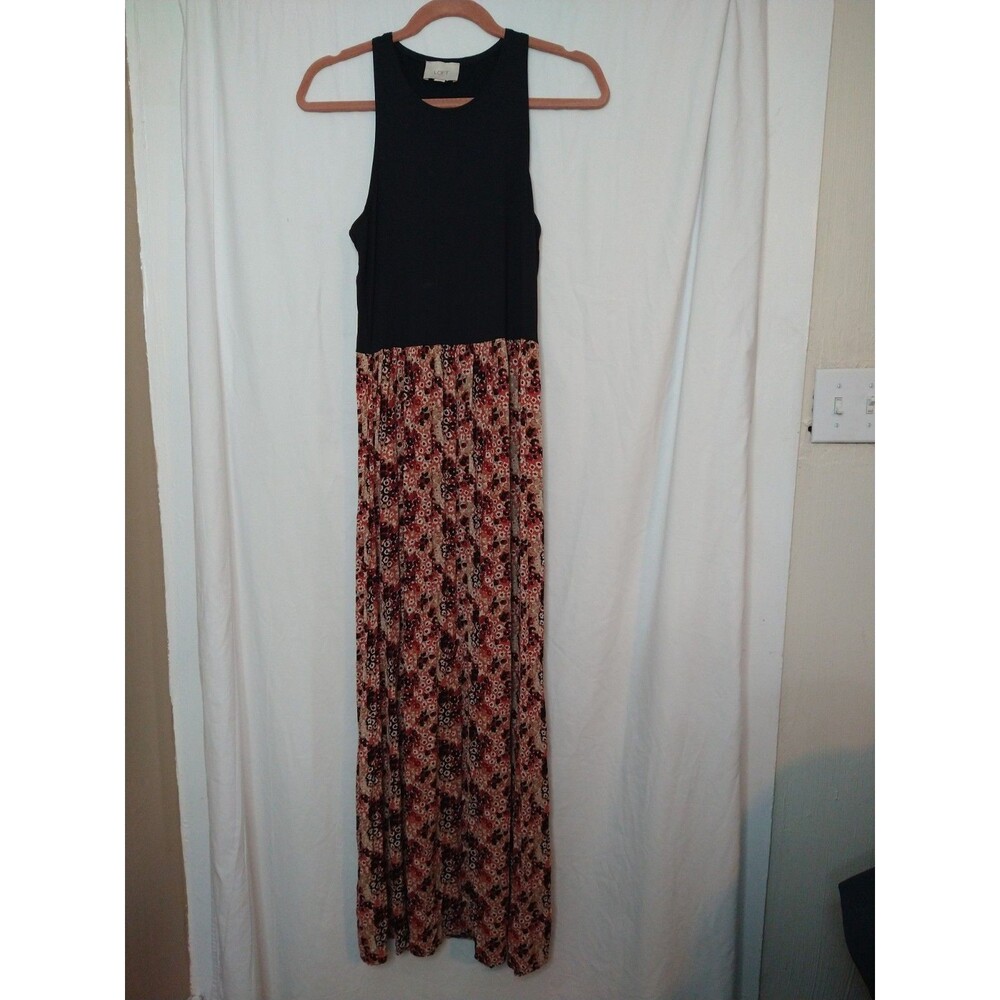 Loft Size S Maxi Long Floral Tank Dress Ballet Aesthetic Ballerina Core